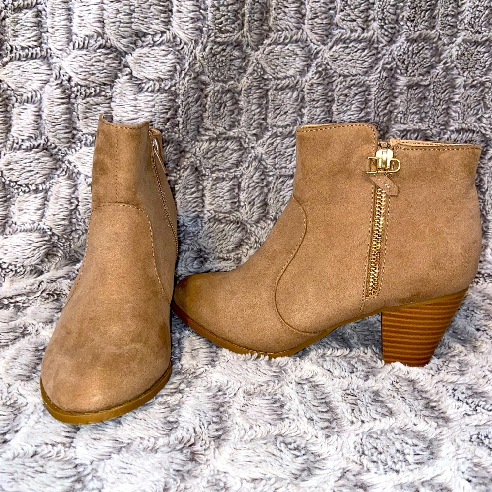 Suede ankle boots